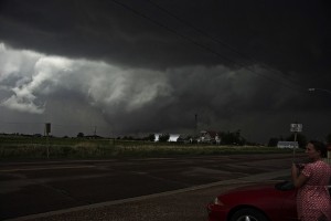 Ominous!  It's how the Kansas sky looks when twisters are about.  (Pe Tor, Flickr Creative Commons)
