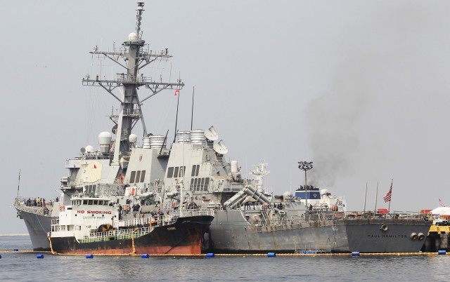 U.S. Navy destroyer USS Paul Hamilton (DDG-60) is pictured docked at the south harbor in Manila September 8, 2015. (REUTERS)