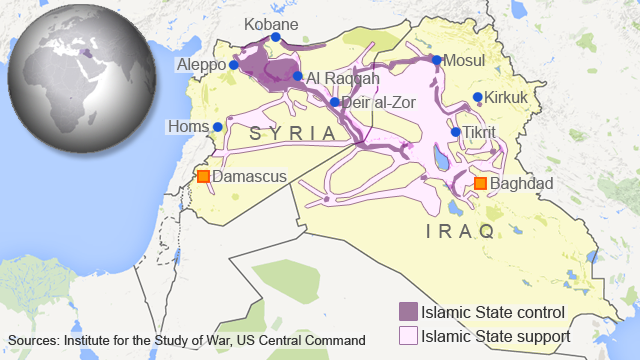 syria map - control