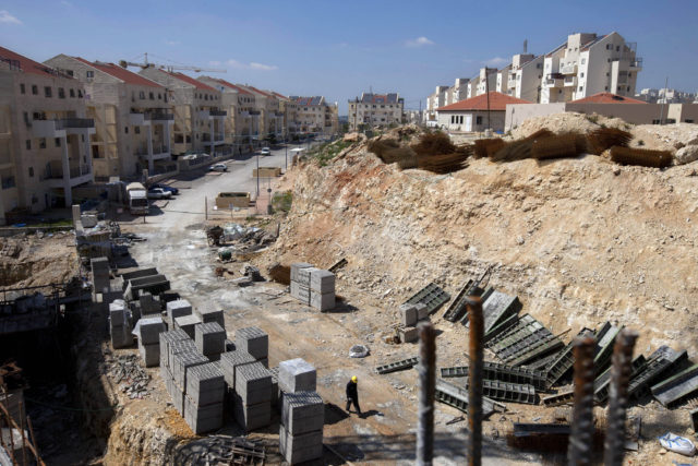 This March 14, 2011 file photo, shows a general view of a construction site in the West Bank Jewish settlement of Modiin Illit. (AP) 